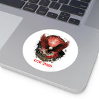 1776-2026 Eagle with Fireworks round sticker | Patriotic Sticker - 250 USA Celebration