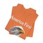 America First Eagle T-Shirt – Patriotic Bald Eagle Tee