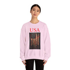 Patriotic Eagle Sweatshirt, USA Flag Crewneck, Unisex Casual Wear, Independence Day Outfit, All-American Style, Gifts for Veterans - 250 USA Celebration