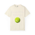 Focus Wins Matches Tennis Ball T-shirt | Tennis Graphic Tee - 250 USA Celebration