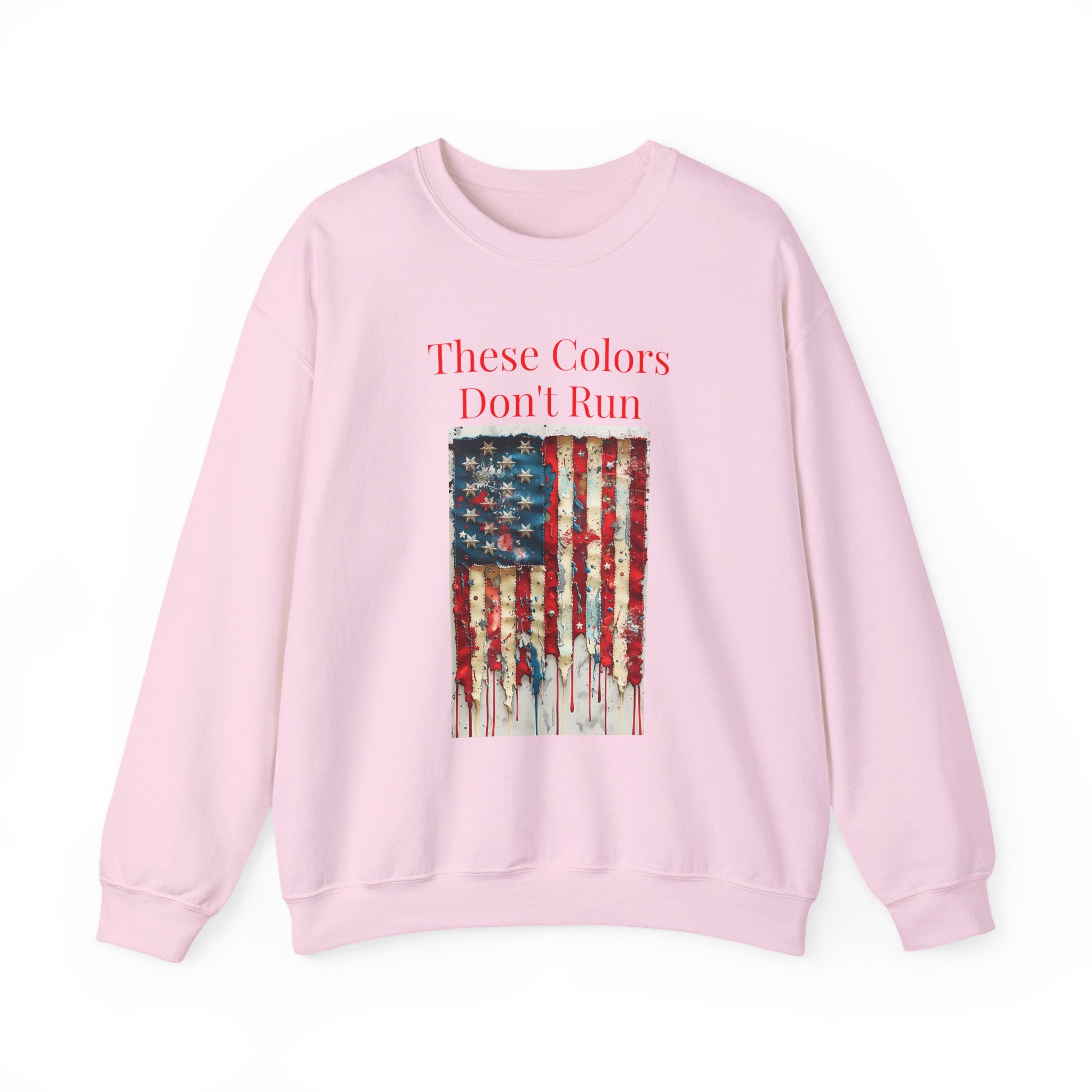 Patriotic Vintage Crewneck Sweatshirt, USA Flag Design, Unisex Sweatshirt, Cozy Apparel for Independence Day, Gift for Veterans