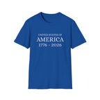 United States of America 1776-2026 T-Shirt | Patriotic Vintage Text - 250 USA Celebration