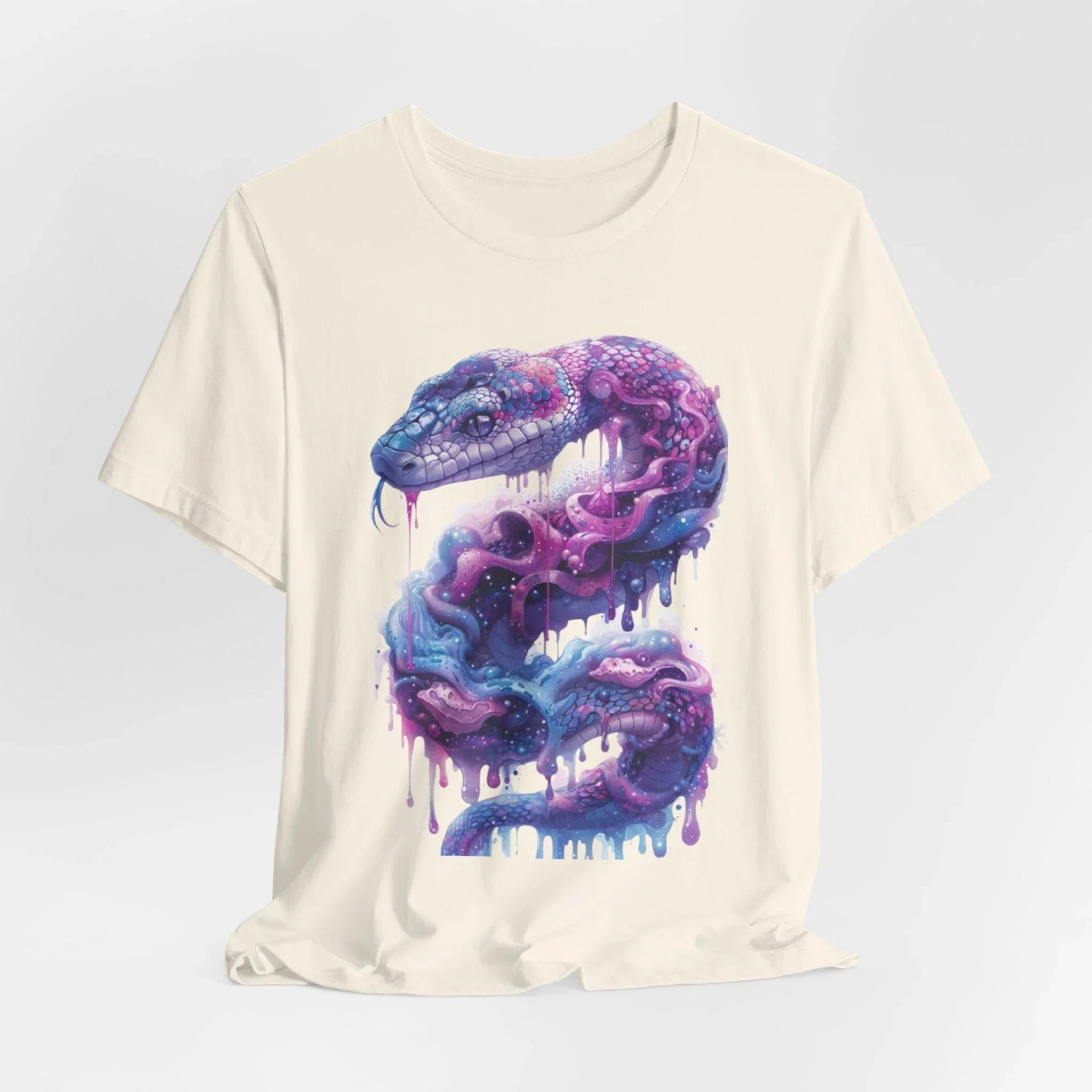Psychedelic Rainbow Ouroboros Tee | Galaxy Fractal Mushroom Snake - 250 USA Celebration
