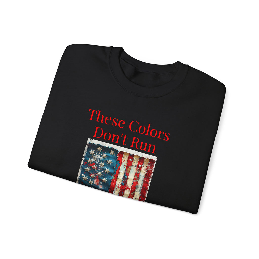 Patriotic Vintage Crewneck Sweatshirt, USA Flag Design, Unisex Sweatshirt, Cozy Apparel for Independence Day, Gift for Veterans