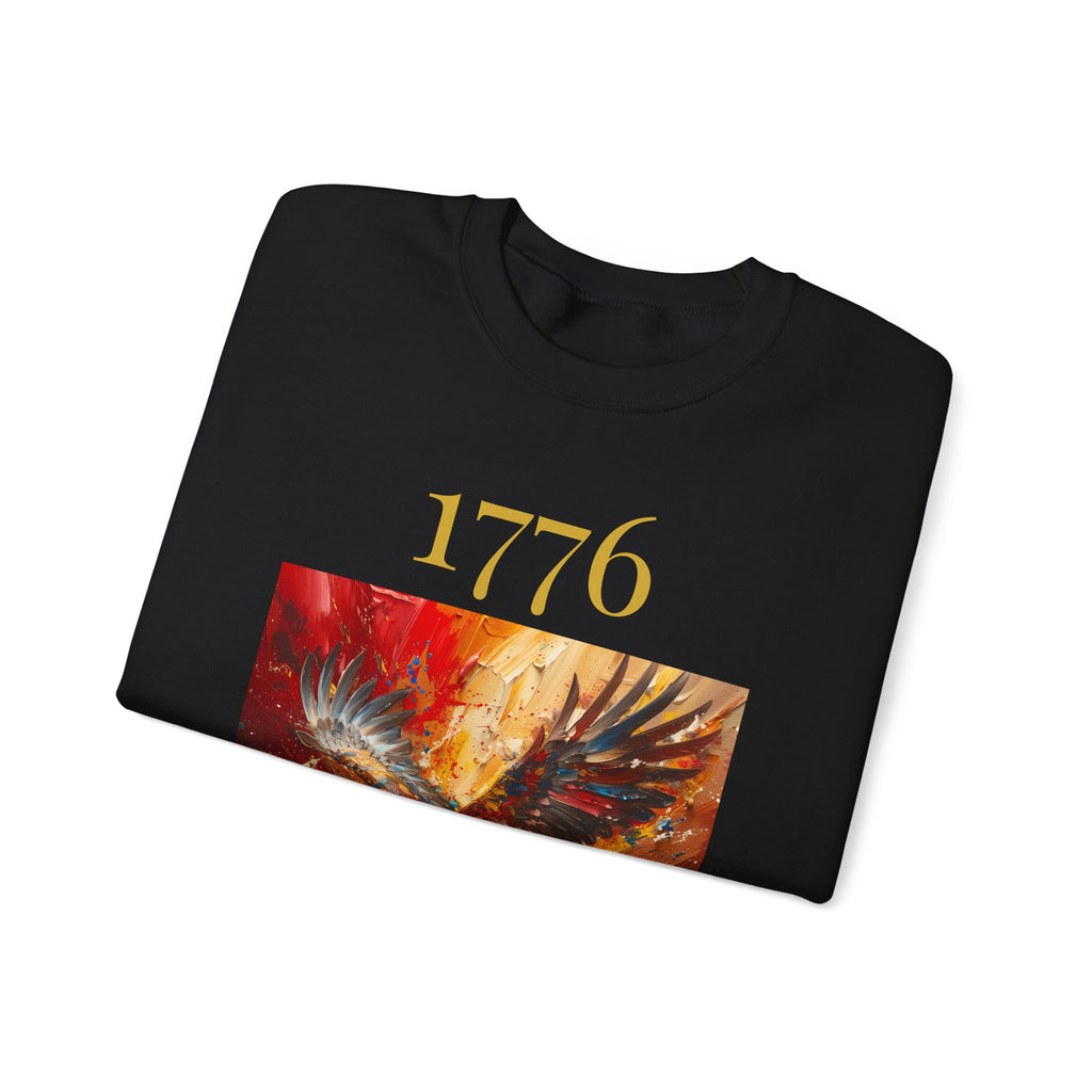 1776 Eagle Crewneck Sweatshirt – Patriotic American Independence Pullover