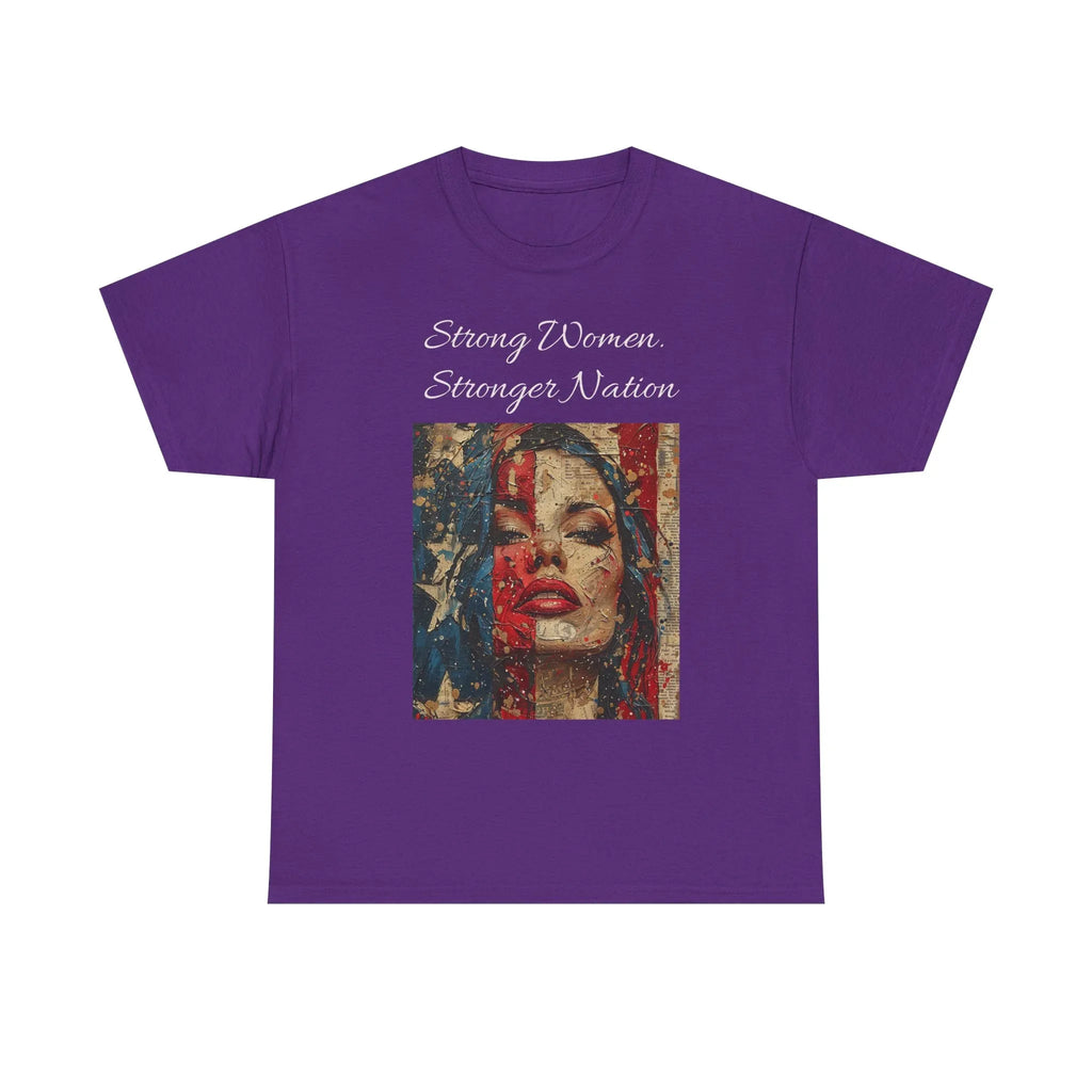 Stylish Retro-Printed Unisex Heavy Cotton Tee, Vintage Art Shirt, Casual Layering Top, Unique Gift for Art Lovers, Relaxed Fit Tee - 250 USA Celebration