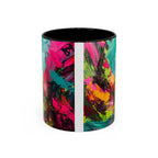 Abstract Colorful Brushstroke Mug | 11oz 15oz Ceramic - 250 USA Celebration