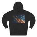 Distressed American Flag Hoodie | Vintage USA Stars Stripes Pullover - 250 USA Celebration