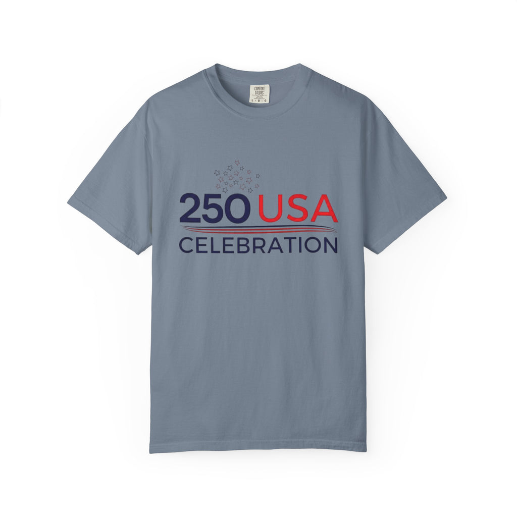 250 USA Celebration T-Shirt — Patriotic 250th Anniversary Tee