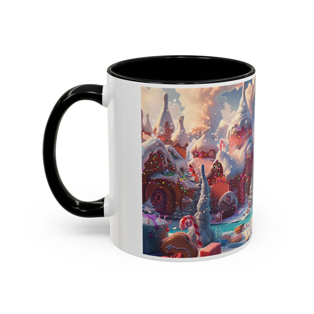 Festive Santa Accent Coffee Mug, Christmas Gift, Holiday Decor, Winter Wonderland, Hot Cocoa Mug, Seasonal Drinkware - 250 USA Celebration