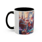 Festive Santa Accent Coffee Mug, Christmas Gift, Holiday Decor, Winter Wonderland, Hot Cocoa Mug, Seasonal Drinkware - 250 USA Celebration