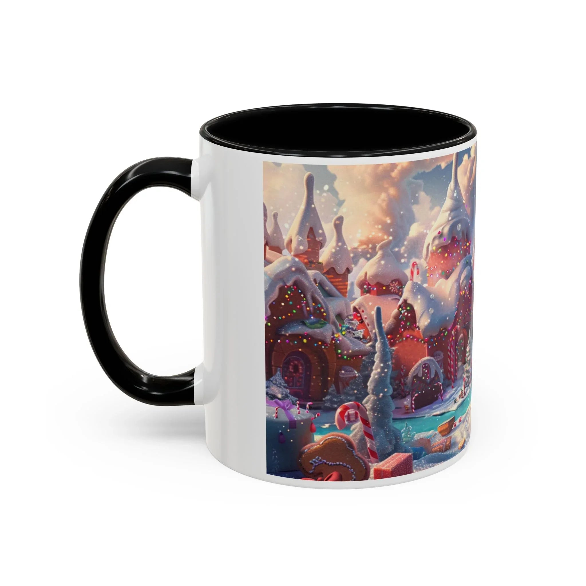 Festive Santa Accent Coffee Mug, Christmas Gift, Holiday Decor, Winter Wonderland, Hot Cocoa Mug, Seasonal Drinkware - 250 USA Celebration