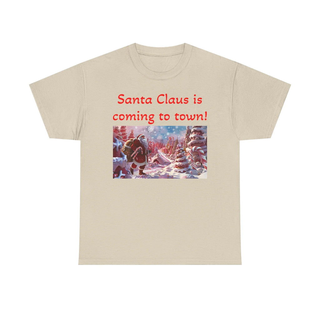 Festive Santa Tee, Unisex Christmas Shirt, Holiday Gift for Him/Her, Fun Santa Claus T-Shirt, Winter Wear, Family Gathering Apparel - 250 USA Celebration
