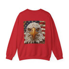 Patriotic Eagle Sweatshirt, USA Flag Crewneck, Unisex Casual Wear, Independence Day Outfit, All-American Style, Gifts for Veterans - 250 USA Celebration