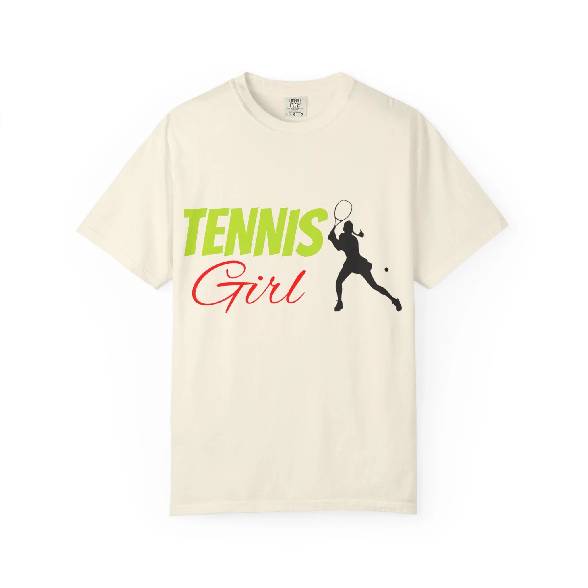 Tennis Girl T-shirt | Tennis Player Silhouette, Sporty Graphic Tee - 250 USA Celebration