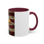 Colorful Mugs (11oz, 15oz) American eagle with American flag, fireworks all around the eagle, patriotic themed - 250 USA Celebration