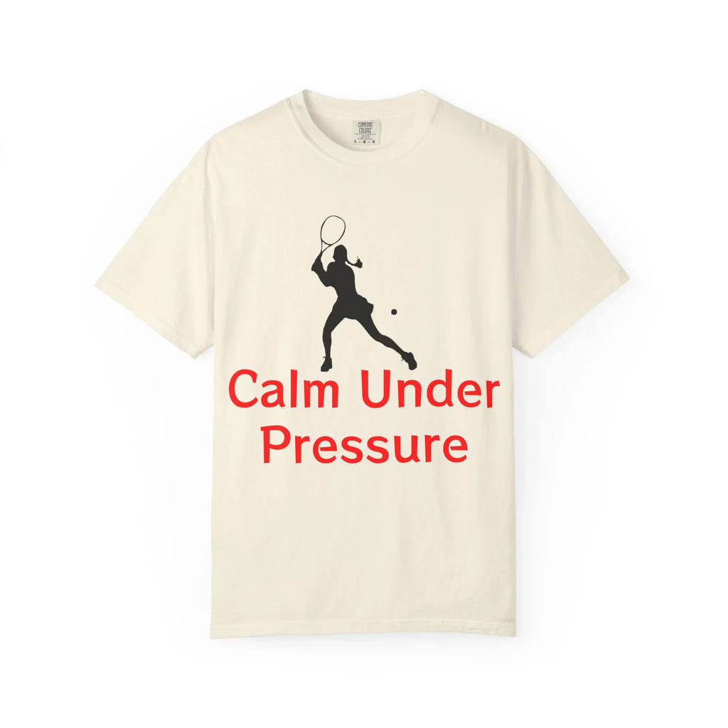Calm Under Pressure Tennis Player T-shirt | Tennis Graphic Tee - 250 USA Celebration