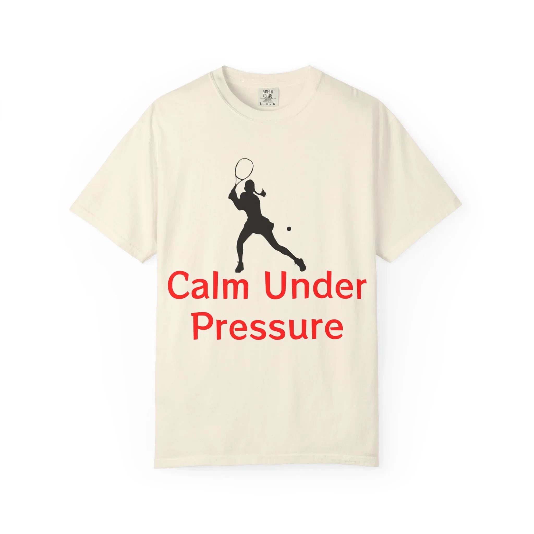 Calm Under Pressure Tennis Player T-shirt | Tennis Graphic Tee - 250 USA Celebration