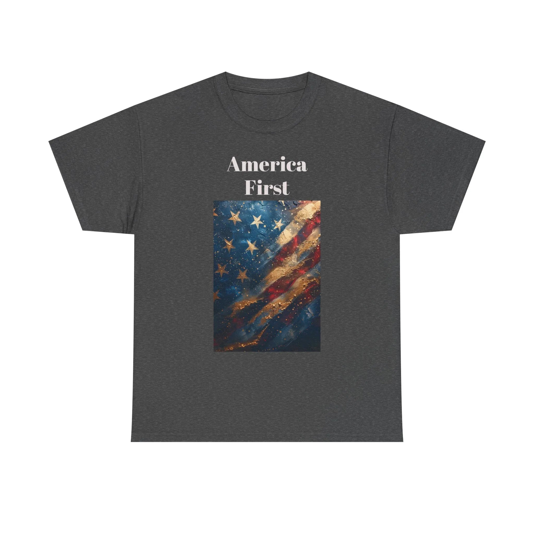 Vintage American Flag Tee, Patriotic Apparel, Independence Day Shirt, Unisex Cotton T-Shirt, Memorial Day Gift, America First Design - 250 USA Celebration