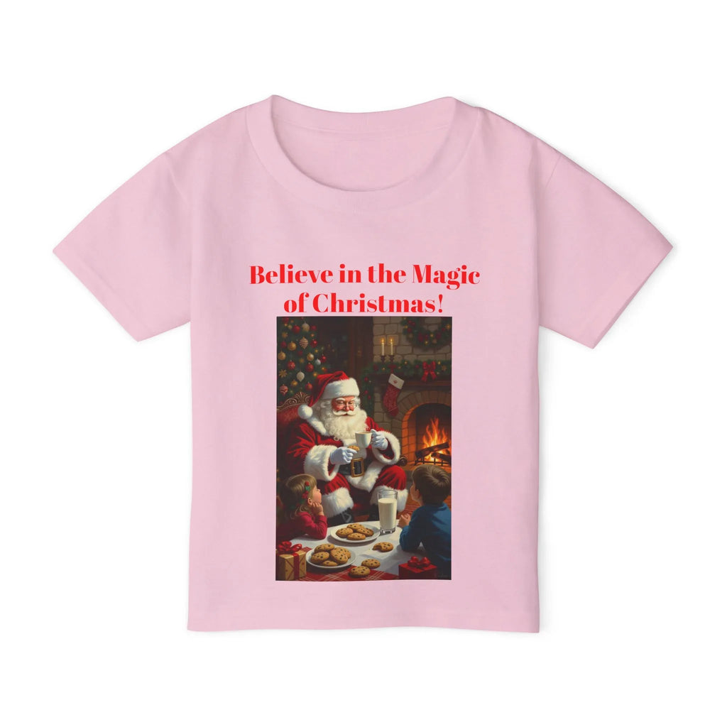 Christmas Toddler Tee, Believe in the Magic of Christmas Shirt, Cute Holiday T-shirt, Festive Kids Apparel, Kids Christmas Gift - 250 USA Celebration