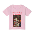 Christmas Toddler Tee, Believe in the Magic of Christmas Shirt, Cute Holiday T-shirt, Festive Kids Apparel, Kids Christmas Gift - 250 USA Celebration