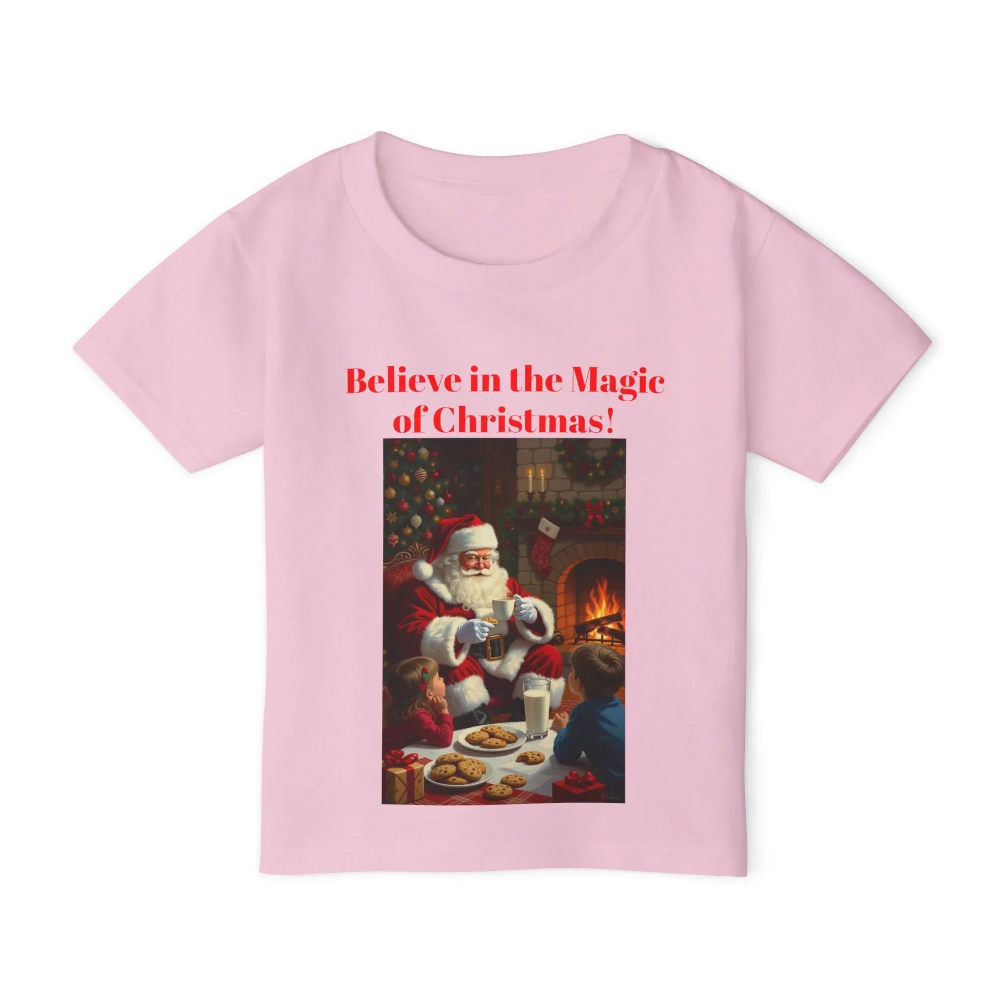 Christmas Toddler Tee, Believe in the Magic of Christmas Shirt, Cute Holiday T-shirt, Festive Kids Apparel, Kids Christmas Gift - 250 USA Celebration