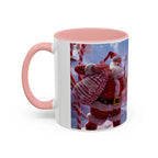 Festive Santa Candy Wonderland Mug | Holiday Santa Claus Candy Cane Forest - 250 USA Celebration