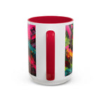 Abstract Colorful Brushstroke Mug | 11oz 15oz Ceramic - 250 USA Celebration