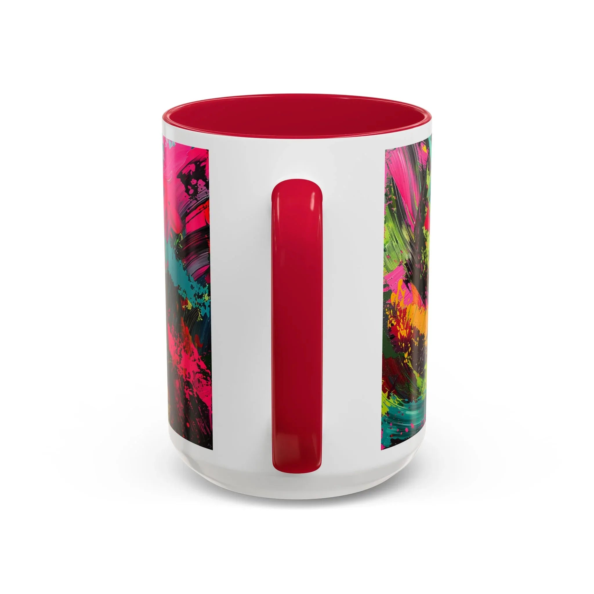 Abstract Colorful Brushstroke Mug | 11oz 15oz Ceramic - 250 USA Celebration