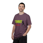Tennis Girl T-shirt | Tennis Player Silhouette, Sporty Graphic Tee - 250 USA Celebration