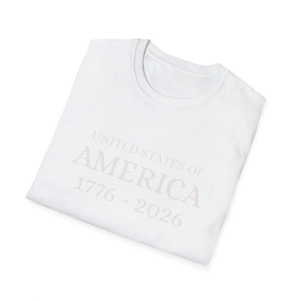 United States of America 1776-2026 T-Shirt | Patriotic Vintage Text - 250 USA Celebration