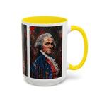 Historical Portrait Accent Mug — Patriotic Vintage-Style Coffee Cup