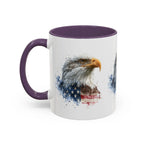 American Flag Bald Eagle Mug | Accent Coffee Mug - 250 USA Celebration