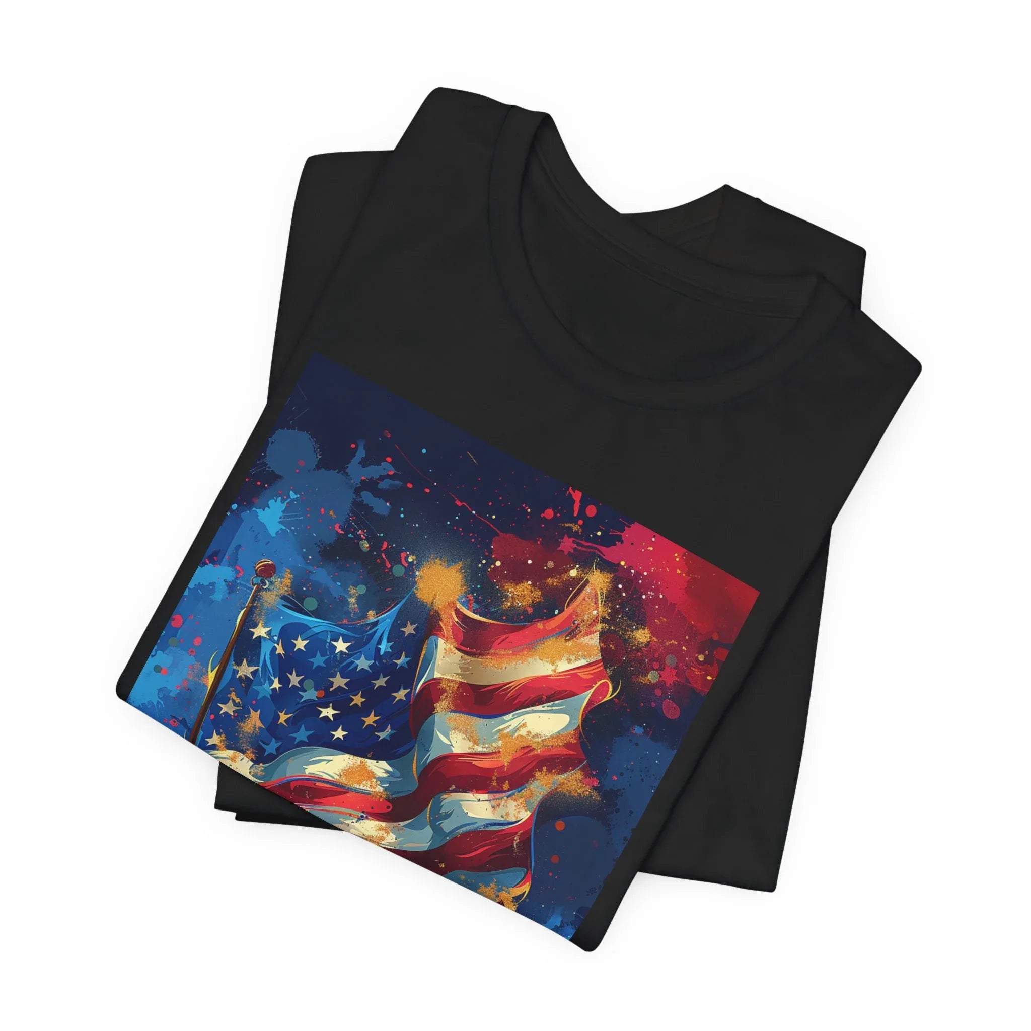 Patriotic Freedom Tee, Unisex Jersey Short Sleeve Tee, American Flag Shirt, Fourth of July Apparel, Independence Day Outfit, Gift for [...] - 250 USA Celebration