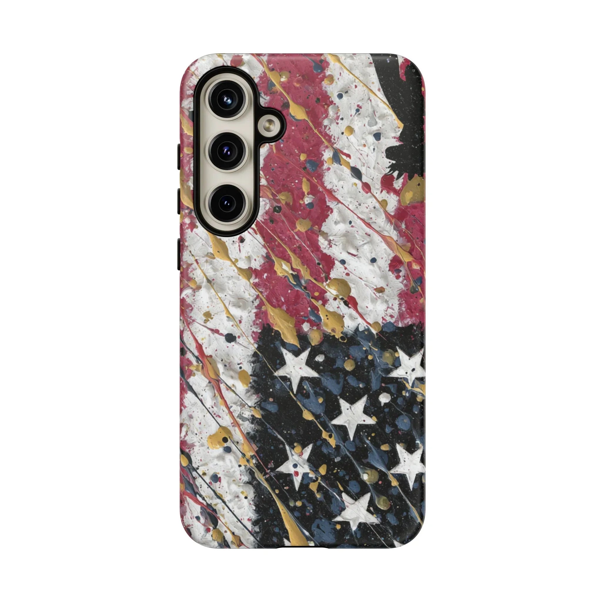 Abstract Drip American Flag Phone Case | Tough Case - 250 USA Celebration