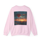 Love-themed Crewneck Sweatshirt, Valentines Day Sweatshirt, Heart Design Apparel, Valentine's Gift, Valentine's Day Women's Merchandise - 250 USA Celebration