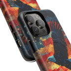 Eagle Flag Magnetic Phone Case, Patriotic iPhone Cover, Tough Cell Phone Cases, Gift for Veterans, Independence Day Accessories - 250 USA Celebration