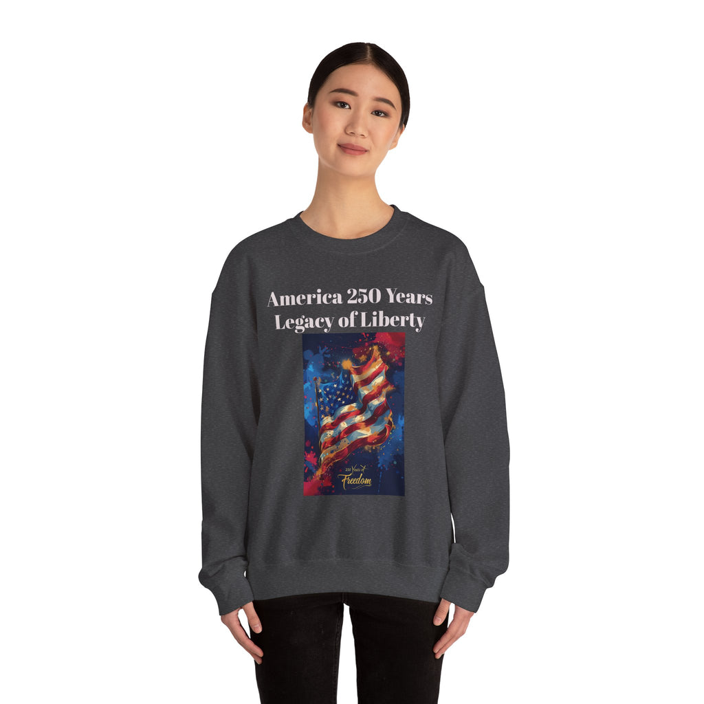 America 250 Years Legacy of Liberty Crewneck Sweatshirt