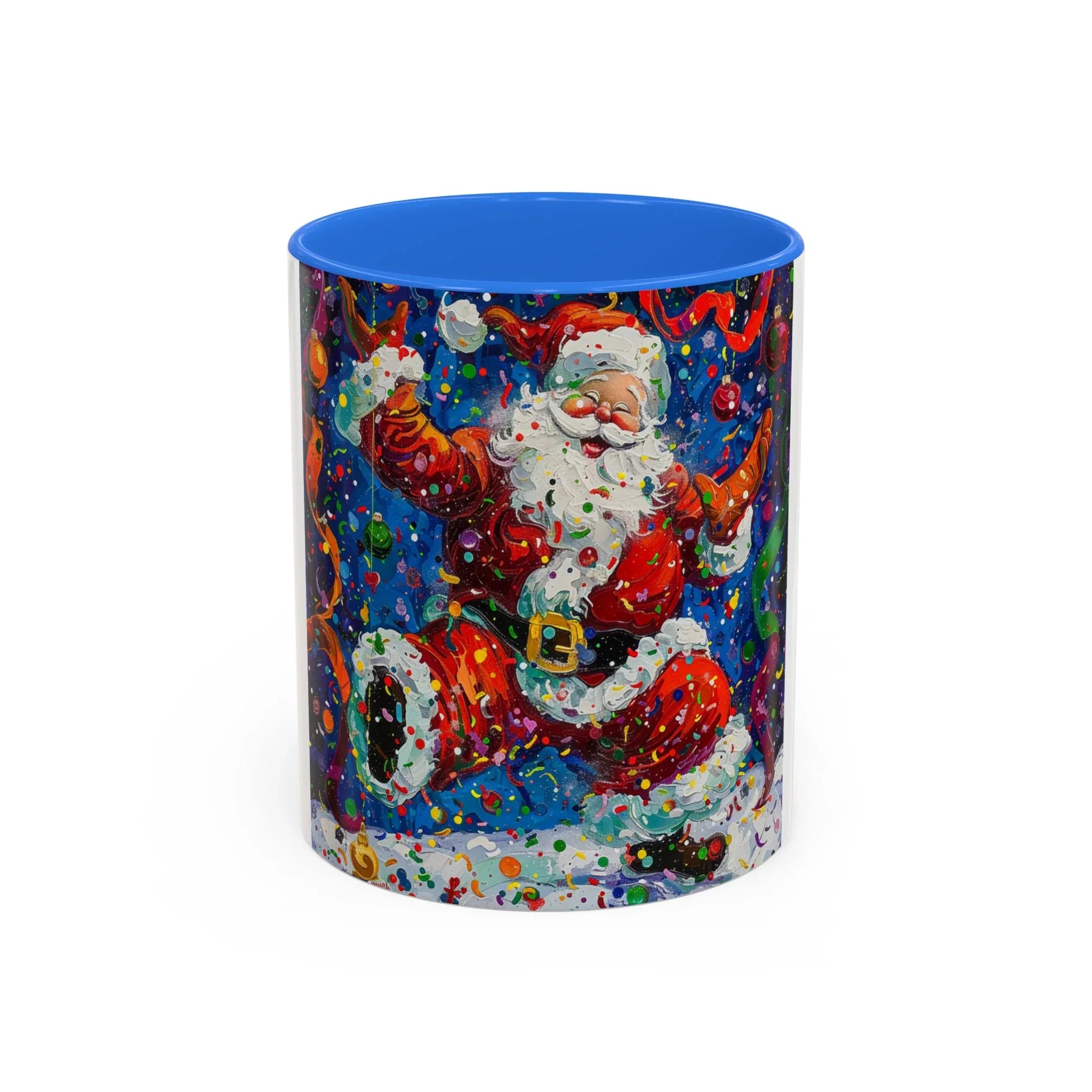 Colorful Mugs (11oz, 15oz) Santa Claus Coffee Cup, Santa Claus Coffee Mug - 250 USA Celebration