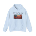 We The People distressed American flag Hoodie | Patriotic Constitution design - 250 USA Celebration