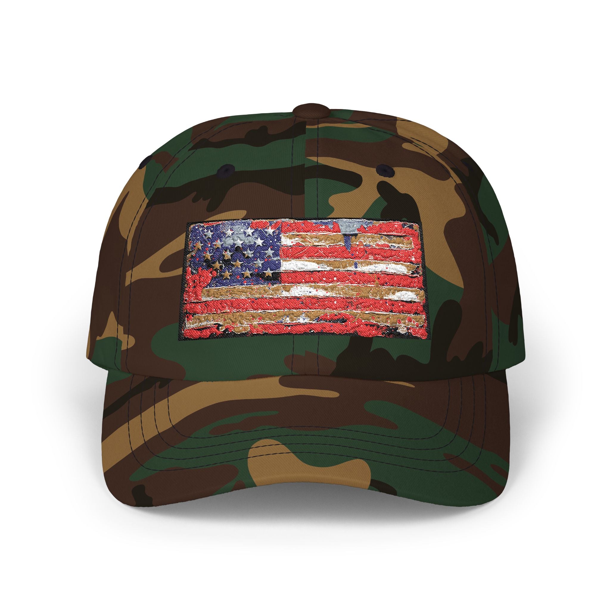 American Sequin Flag Dad Cap – Patriotic Classic Baseball Hat