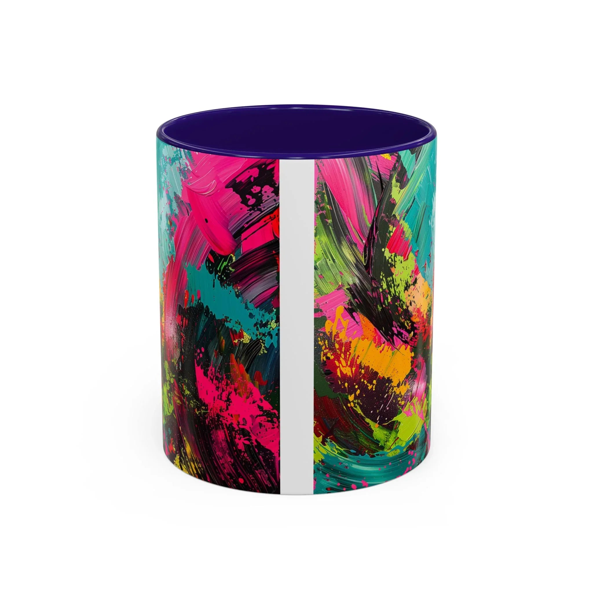 Abstract Colorful Brushstroke Mug | 11oz 15oz Ceramic - 250 USA Celebration