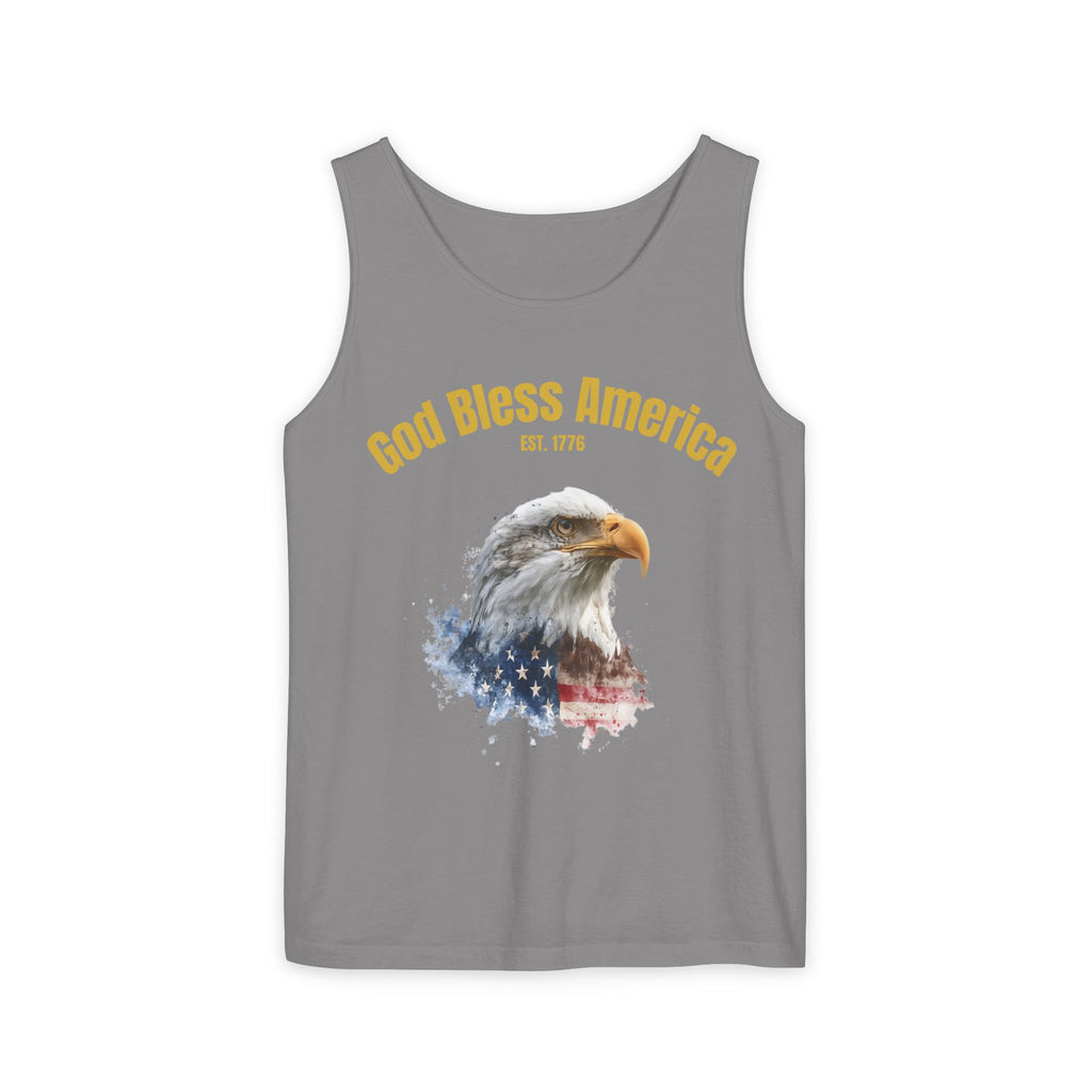 America 250 Tank Top | Official 250th Anniversary Edition American Bald Eagle watercolor flag Tank Top | Patriotic Eagle design