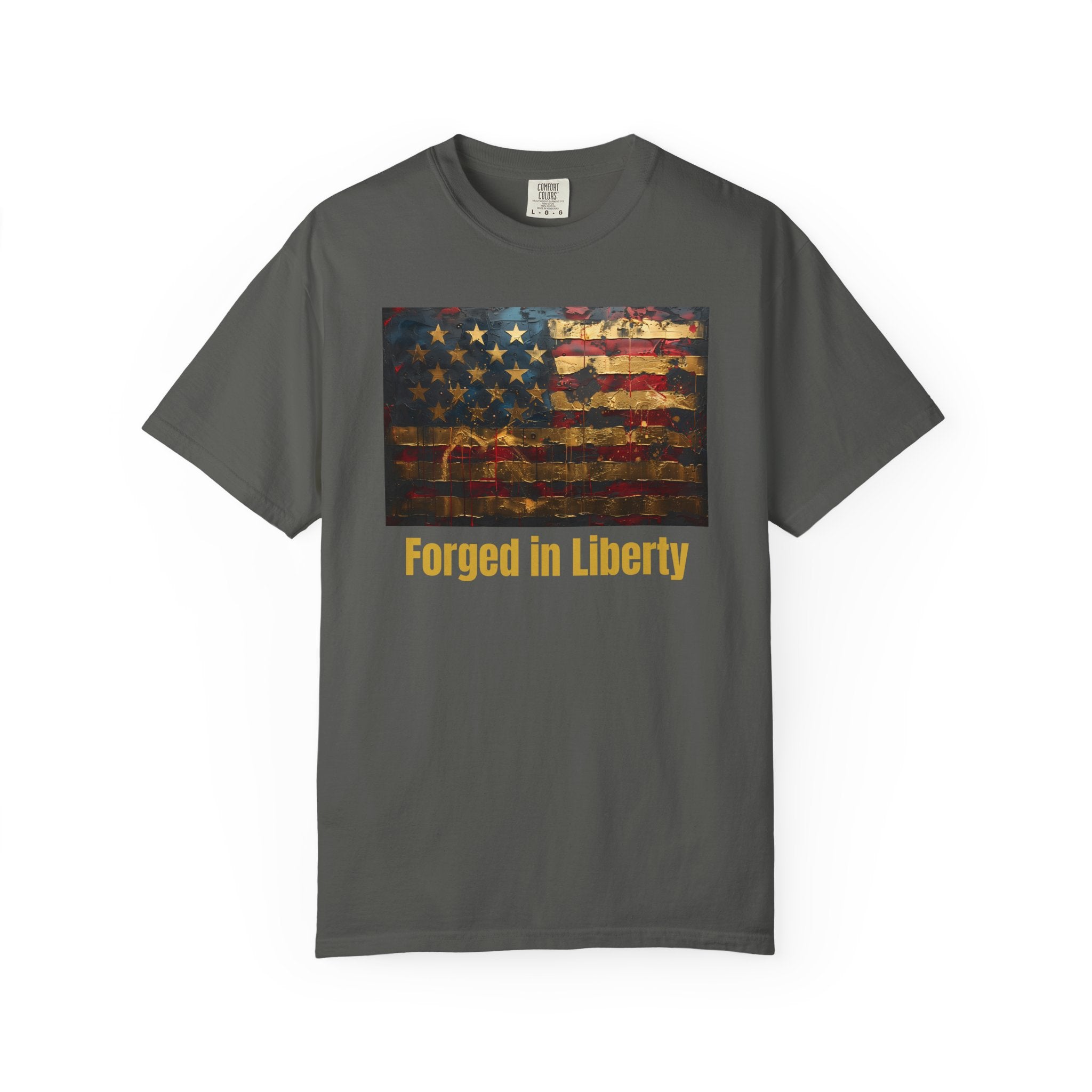 Forged in Liberty American Flag T-Shirt