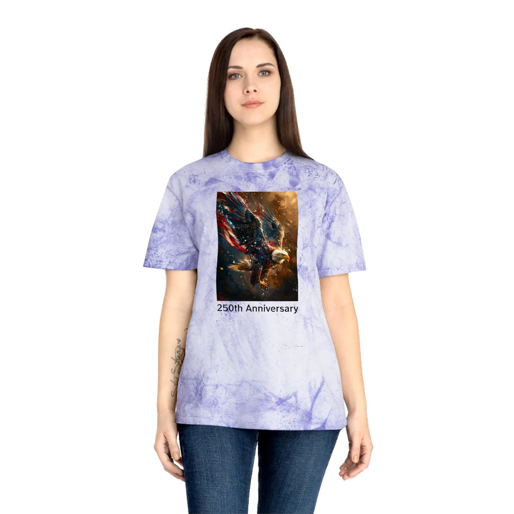 Unisex Color Blast T-Shirt - 250 USA Celebration