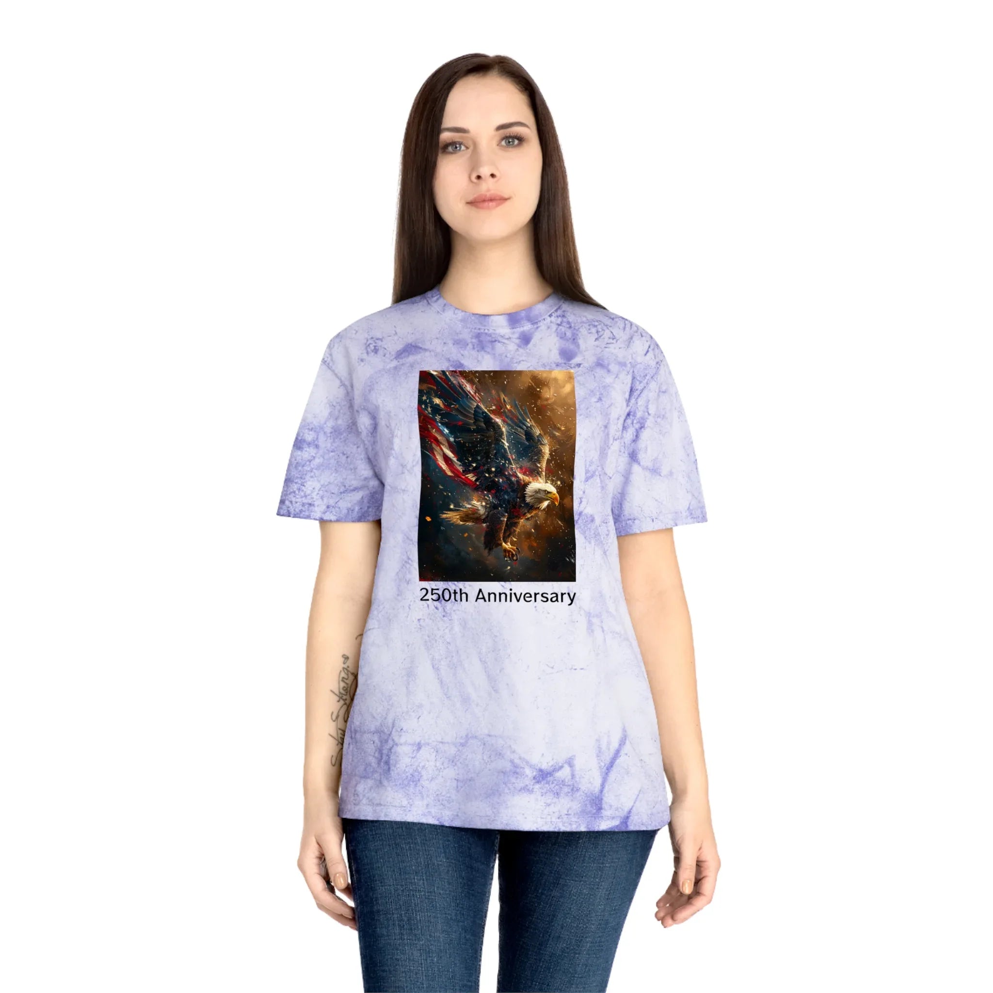 Unisex Color Blast T-Shirt - 250 USA Celebration