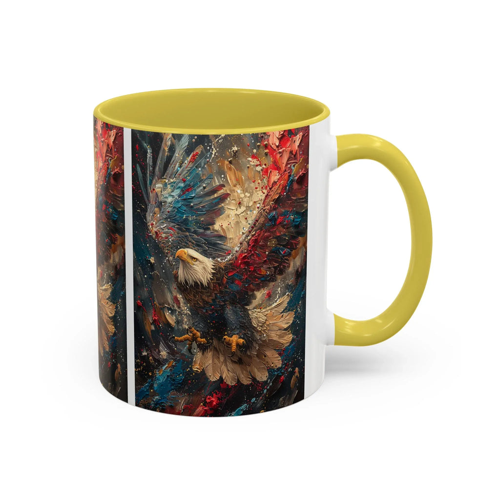 Colorful Mugs (11oz, 15oz) Patriotic Eagle Coffee Mug, American Eagle Coffee Cup - 250 USA Celebration