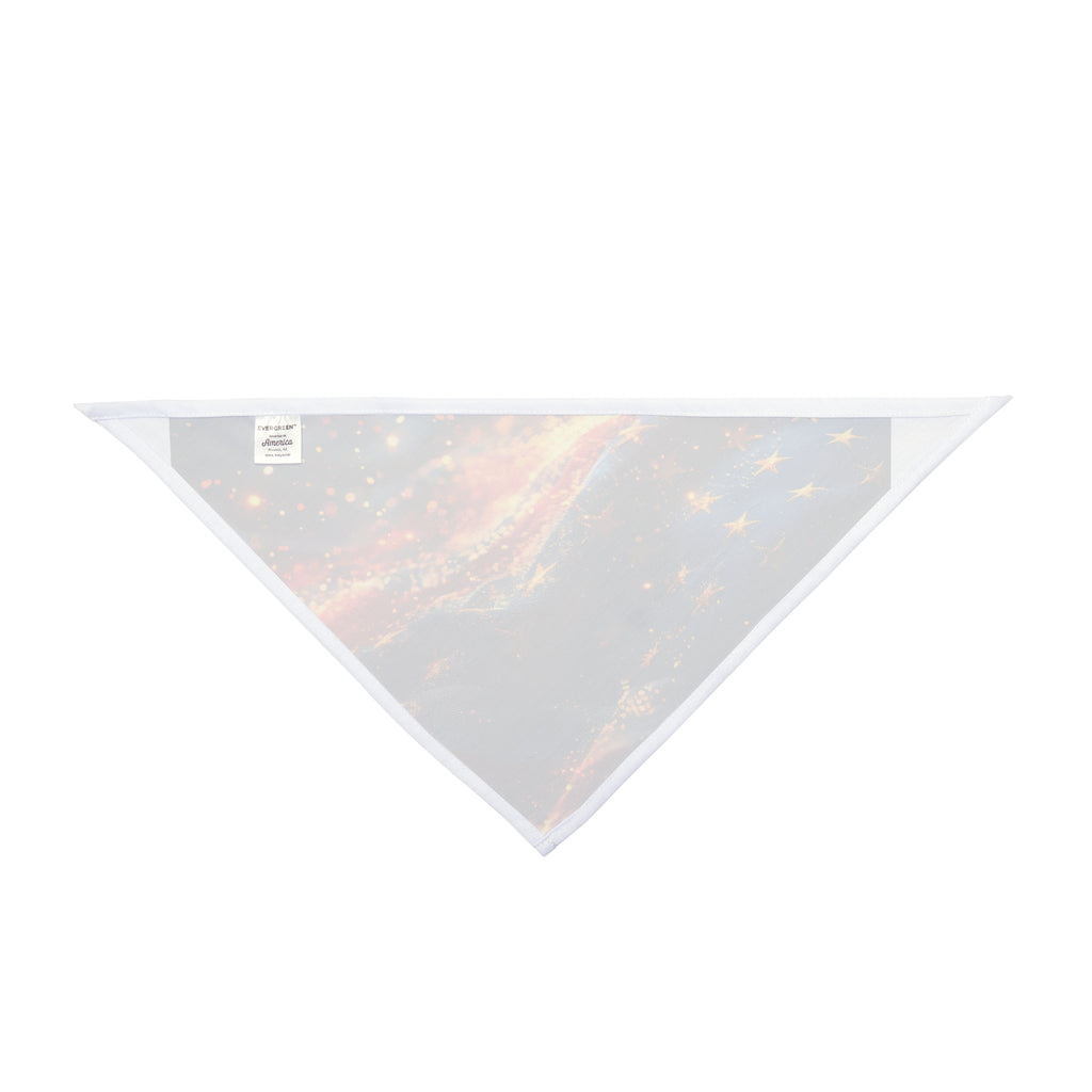 American Flag Fireworks Pet Bandana