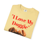 Cute French Bulldog Puppy Holding Red Heart T-shirt | Dog Lover Cartoon - 250 USA Celebration