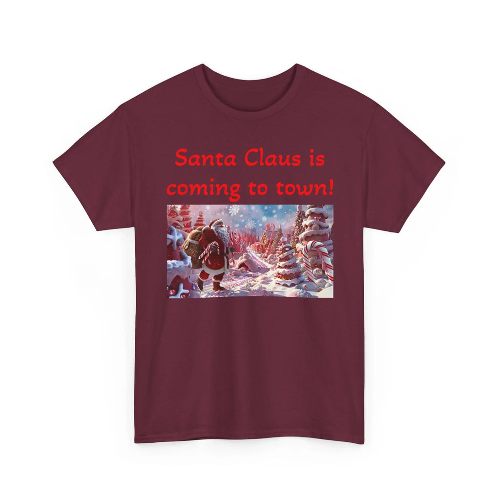 Festive Santa Tee, Unisex Christmas Shirt, Holiday Gift for Him/Her, Fun Santa Claus T-Shirt, Winter Wear, Family Gathering Apparel - 250 USA Celebration